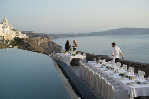 Couples wishing to arrange a premium wedding reception in Santorini in an elegant setting oozing romance are welcome to contact our Santorini wedding planner and arrange a wedding and honeymoon in Santorini that will long be remembered.