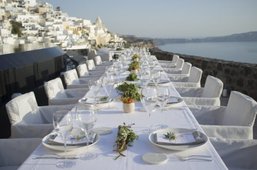 Couples wishing to arrange a premium wedding reception in Santorini in an elegant setting oozing romance are welcome to contact our Santorini wedding planner and arrange a wedding and honeymoon in Santorini that will long be remembered.