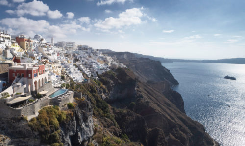 Regarded as one of the finest luxury villas in Santorini, Villa Bordeaux is brilliantly nuzzled in the heart of Fira town, in the Greek island of Santorini in the Cyclades, 200 meters above sea level.